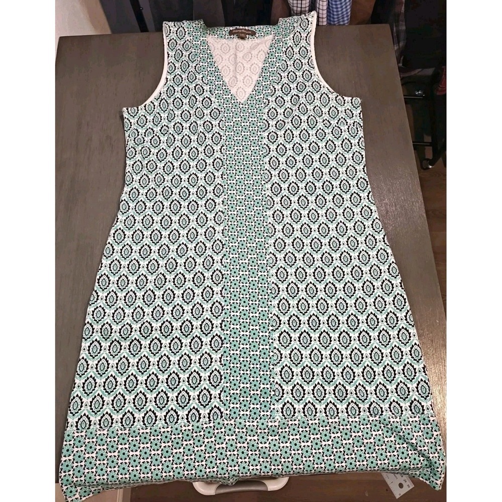 Tommy Bahama Woman's Shift Midi Dress,Sleeveless Size large